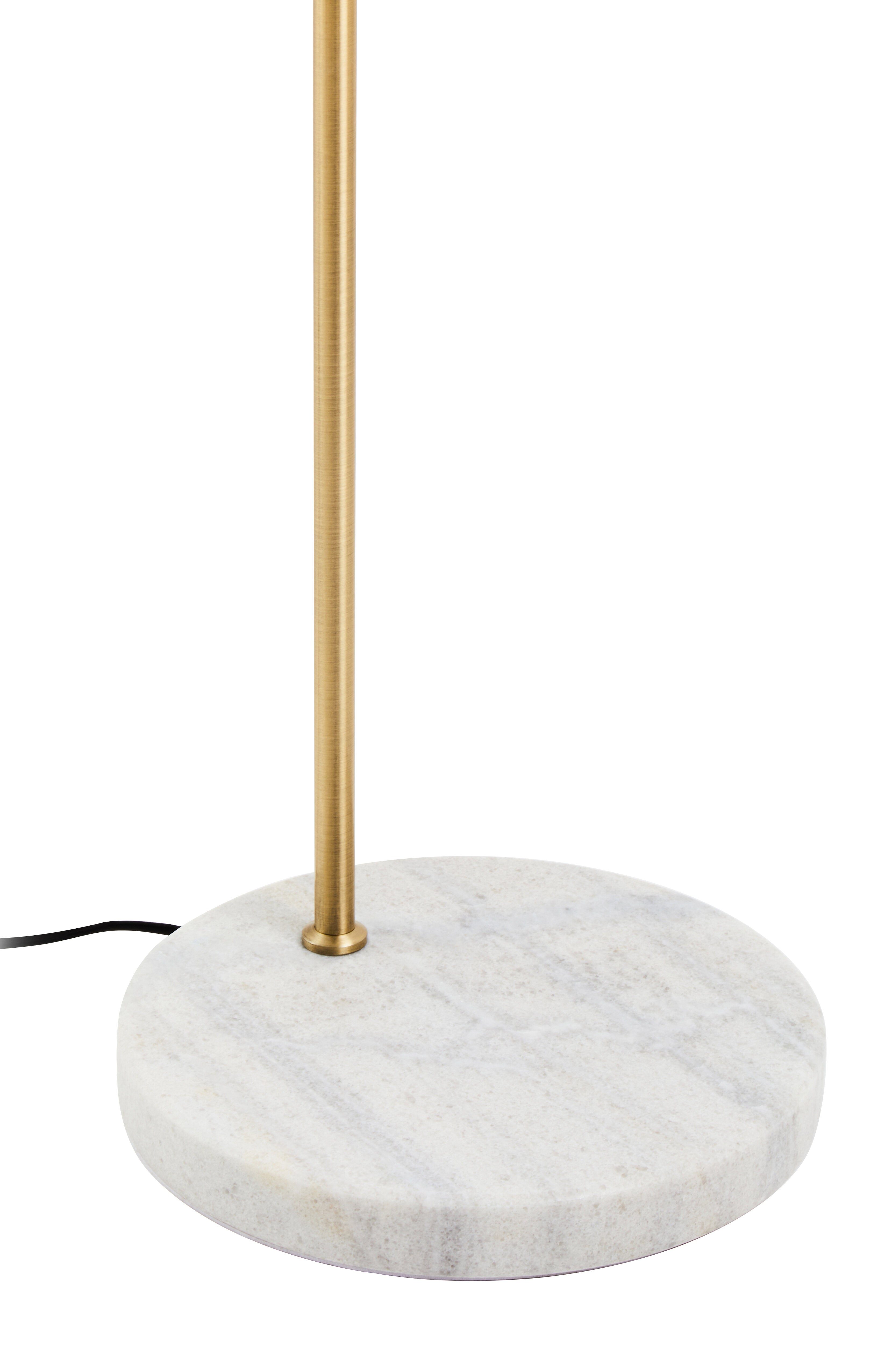 Clyde White Marble & Gold Floor Lamp
